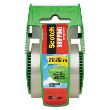 Scotch® Greener Commercial Grade Packaging Tape With Dispenser, 1.5" Core, 1.88" X 58.33 Ft, Clear freeshipping - TVN Wholesale